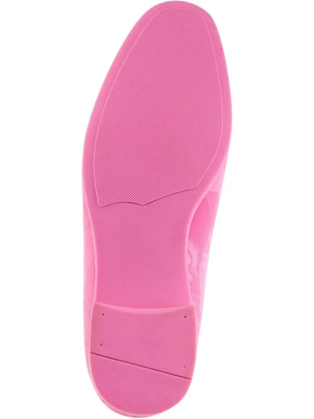 Amali Men's Pink Jano Paisley Embossed Velvet Loafers Trim Slip On Tuxedo Shoes